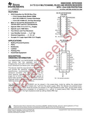 SN65C3222EPW datasheet  